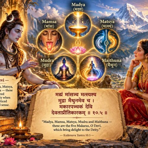 What is Tantra? (Part 5): Panchmakar — The Esoteric, Yogic, and Inner Mysteries of Mada, Mamsa, Matsya, Mudra, and Maithuna